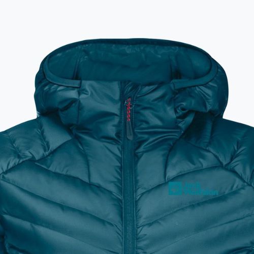 Jack Wolfskin dámská péřová bunda Passamani Down Hoody modrá 1207101_4133