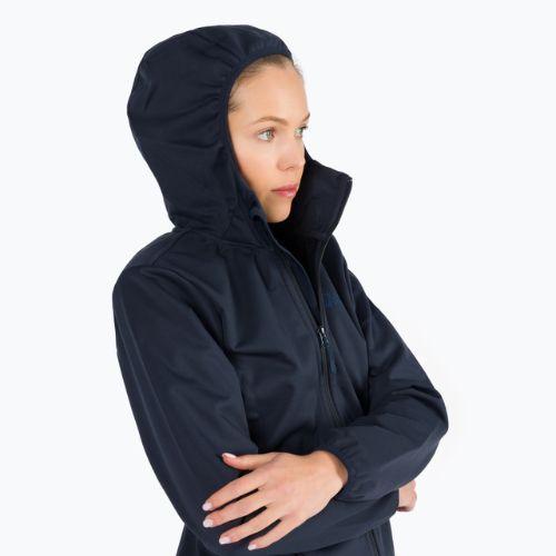 Dámská softshellová bunda Jack Wolfskin Windhain Hoody tmavě modrá 1307481_1010