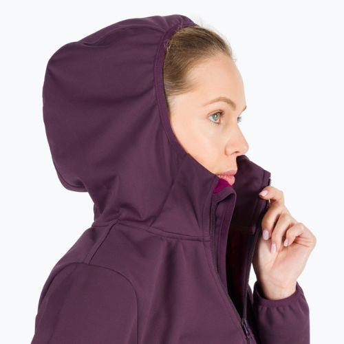 Dámská softshellová bunda Jack Wolfskin Windhain Hoody fialová 1307481