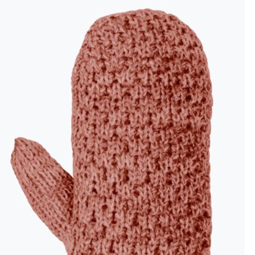 Dámské zimní rukavice Jack Wolfskin Highloft Knit červené 1908001_3067_003