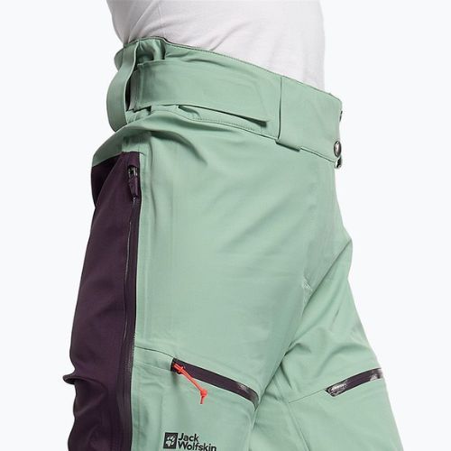 Jack Wolfskin dámské lyžařské kalhoty Alpspitze 3L zelené 1115211