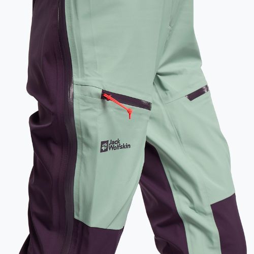 Jack Wolfskin dámské lyžařské kalhoty Alpspitze 3L zelené 1115211