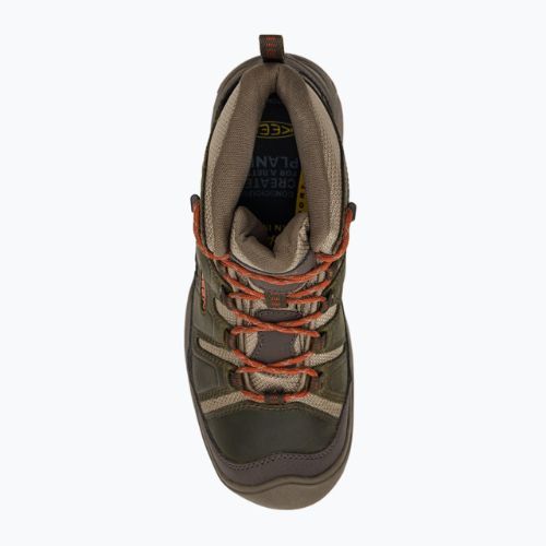 Pánské trekové boty KEEN Circadia Mid Wp green-brown 1026766
