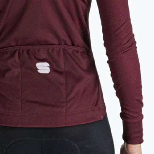 Dámský cyklistický dres Sportful Kelly Thermal Jersey červený 1120530.605