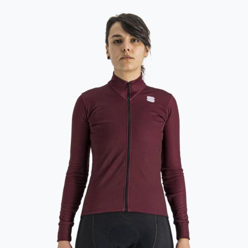 Dámský cyklistický dres Sportful Kelly Thermal Jersey červený 1120530.605