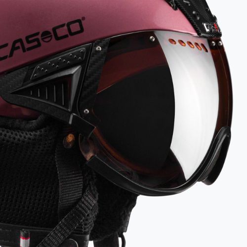 Lyžařská přilba CASCO SP-2 Carbonic Visor pink 07.3736