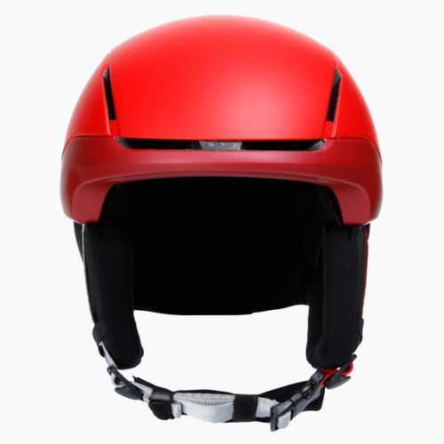 Dětské lyžařské helmy Dainese Scarabeo Elemento metallic red/white logo