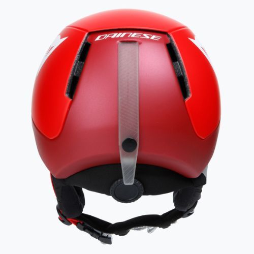 Dětské lyžařské helmy Dainese Scarabeo Elemento metallic red/white logo