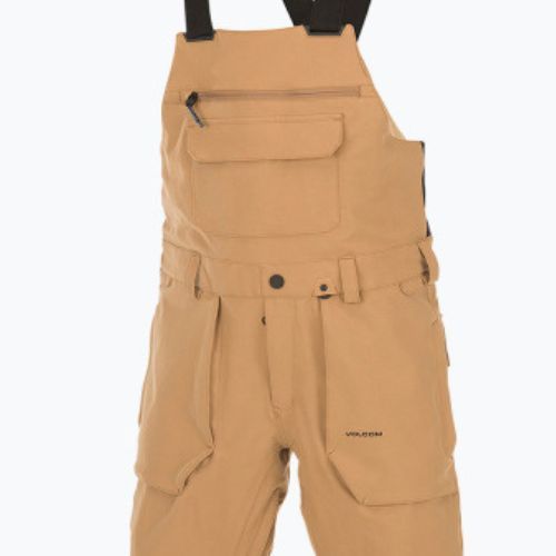 Pánské snowboardové kalhoty Volcom Roan Bib Overall Caramel G1352306
