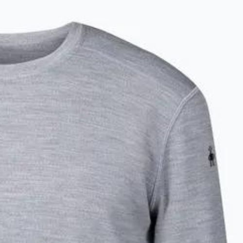 Pánská termoakční mikina Smartwool Merino 250 Baselayer Crew Boxed světle šedý melír