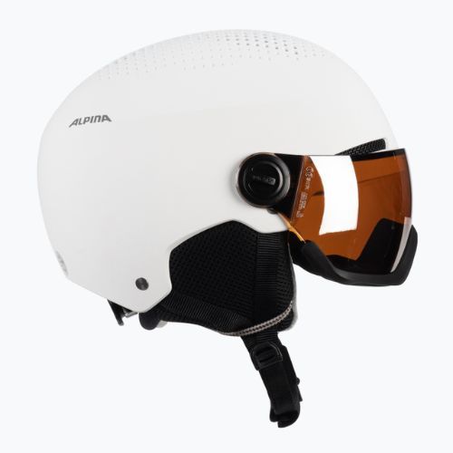 Lyžařská helma Alpina Arber Visor Q Lite white matt