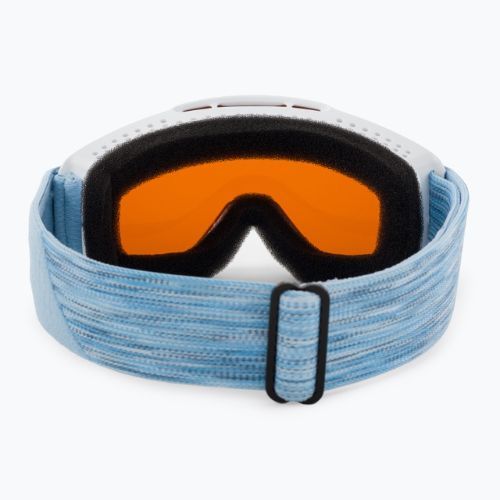 Dětské lyžařské brýle Alpina Piney white/skyblue matt/orange