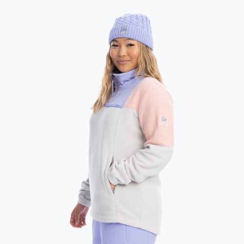 Dámská snowboardová mikina ROXY Chloe Kim Layer 2021 heather grey