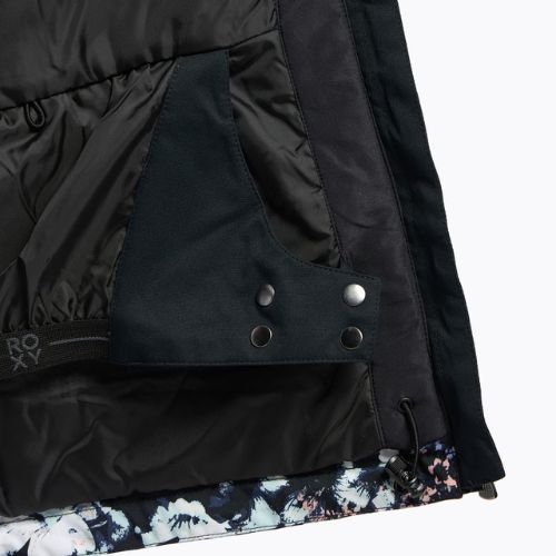 Dámská snowboardová bunda ROXY Presence Parka 2021 true black black flowers