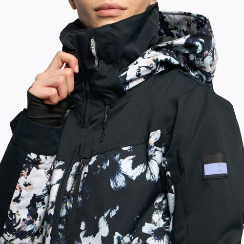 Dámská snowboardová bunda ROXY Presence Parka 2021 true black black flowers