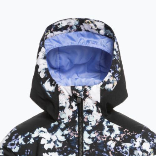 Dětská snowboardová bunda ROXY Silverwinter 2021 true black black flowers