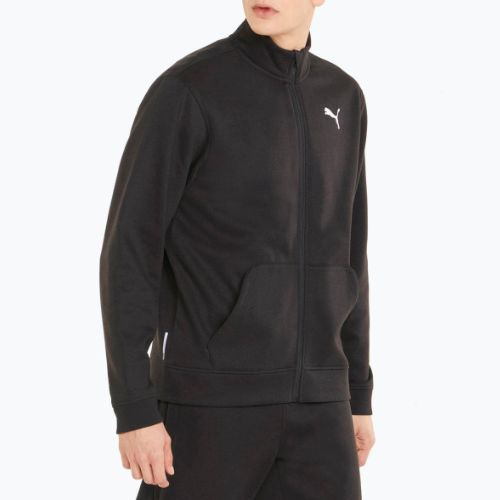 PUMA Train Fav Knitted Tracksuit pánské fotbalové tepláky černé 521682_01