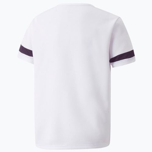 Dětské fotbalové tričko PUMA teamRISE Jersey bílé 704938_04