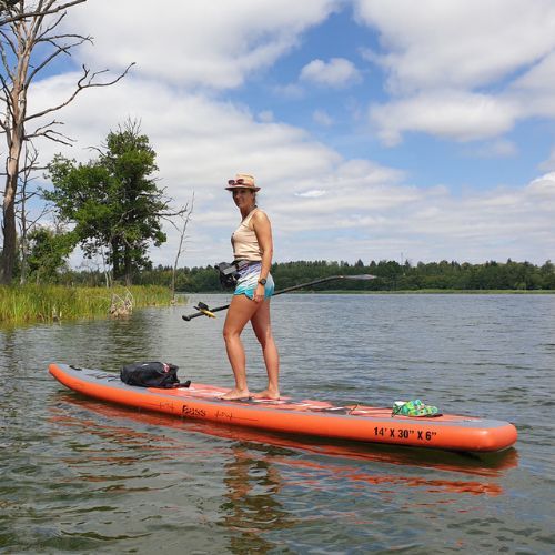 Bass SUP Explorer board orange-grey