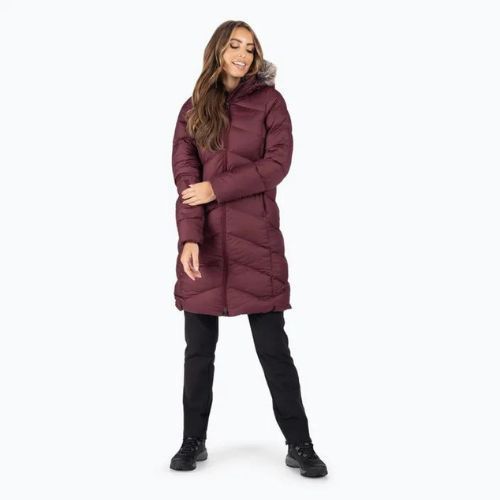 Marmot dámská péřová bunda Montreaux Coat maroon 78090