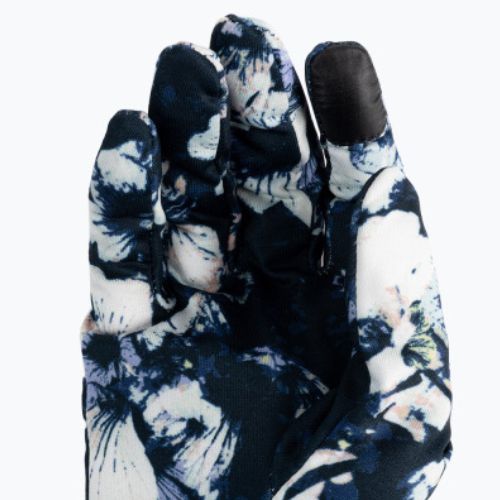 Dámské snowboardové rukavice ROXY Hydrosmart Liner 2021 true black black flowers