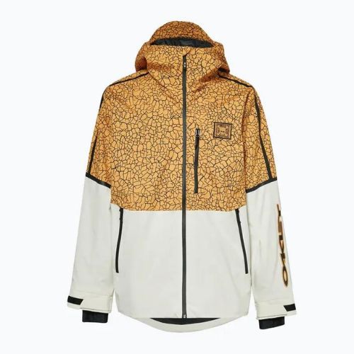 Oakley TC Gunn 2.0 RC Shell pánská snowboardová bunda bílo-žlutá FOA403429