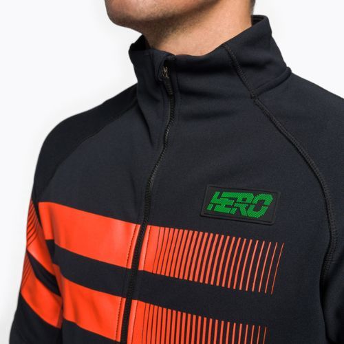 Pánská lyžařská mikina Rossignol Hero Clim black/red