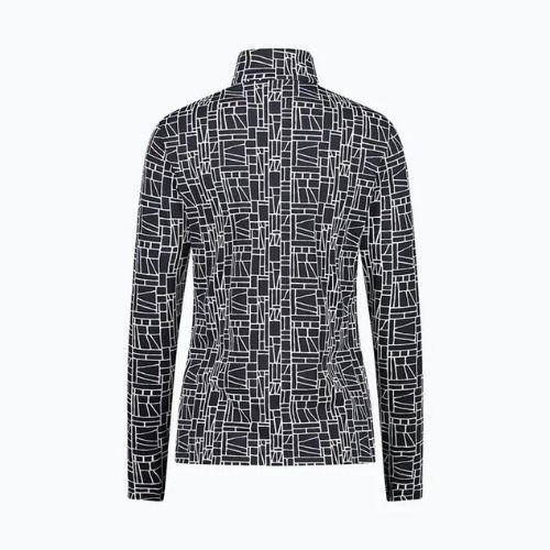 CMP Dámská trekingová mikina s potiskem černá a bílá 31L1016/15ZH