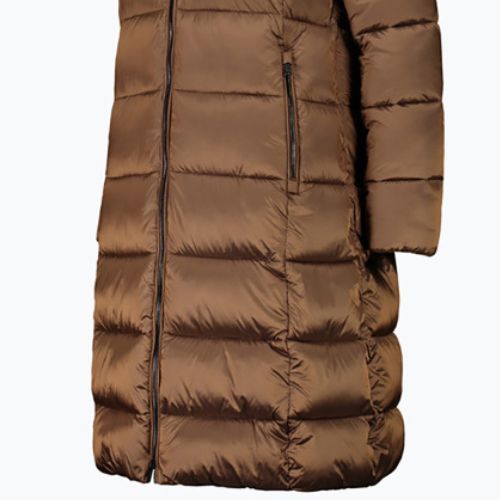 Dámská péřová bunda CMP Coat Fix Hood brown 32K3086F