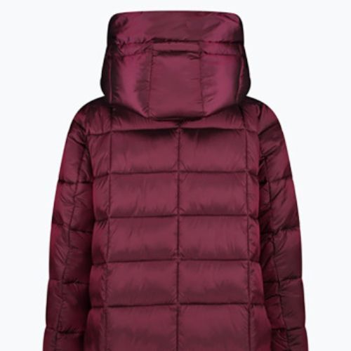 Dámský kabát CMP Fix Hood Down Jacket Maroon 32K3136