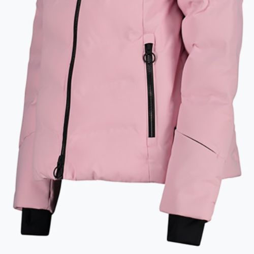 Dámská péřová bunda CMP Fix Hood růžová 32W0266