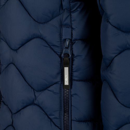 CMP dětská péřová bunda G Coat Fix Hood navy blue 32Z1145/M928