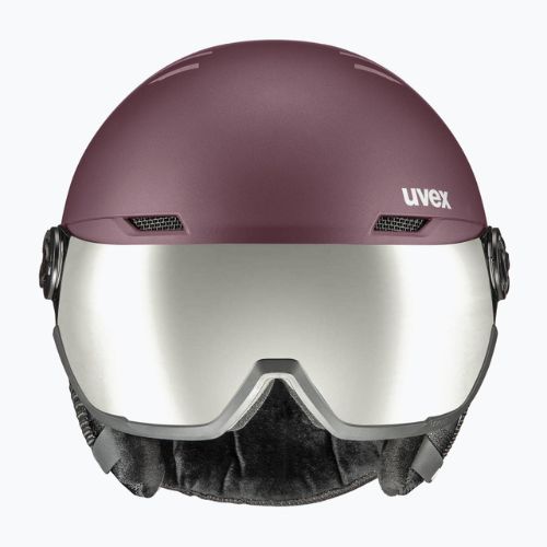 Lyžařská helma UVEX Wanted Visor purple 56/6/262/7005