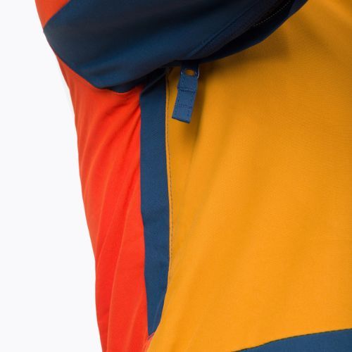 Dětská snowboardová bunda Quiksilver Kai Jones Ambition oranžová a tmavě modrá EQBTJ03169
