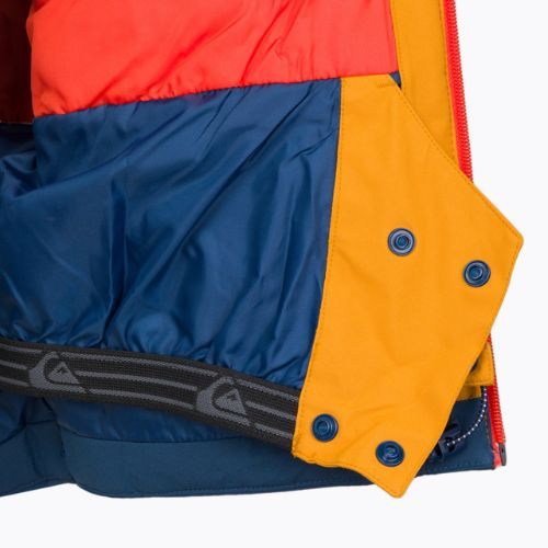 Dětská snowboardová bunda Quiksilver Kai Jones Ambition oranžová a tmavě modrá EQBTJ03169