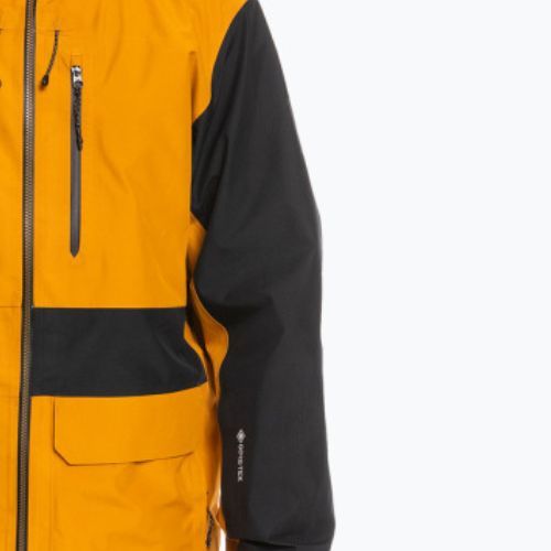 Quiksilver pánská snowboardová bunda Hlpro S Carlson 3l Gore-Tex yellow/black EQYTJ03383