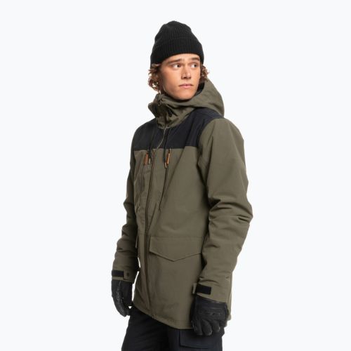 Quiksilver Fairbanks pánská snowboardová bunda zelená EQYTJ03388