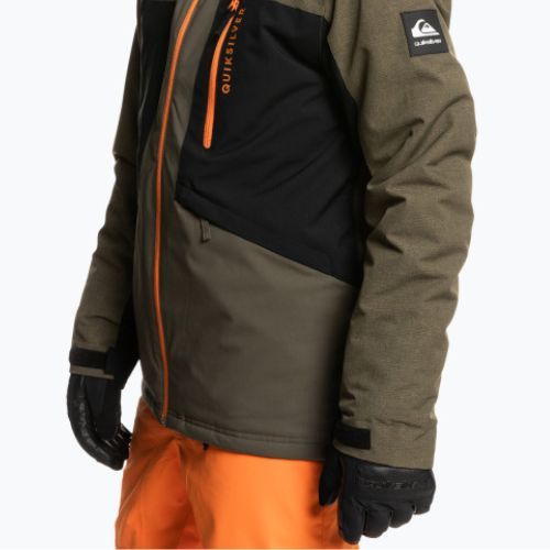 Pánská snowboardová bunda Quiksilver Dawson zelená EQYTJ03389