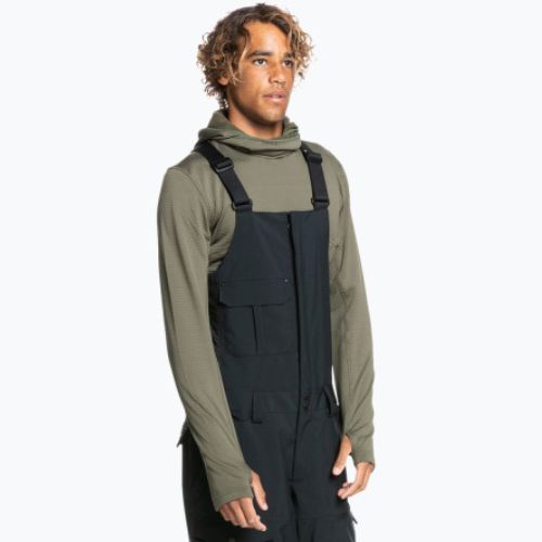 Quiksilver Utility Bib pánské snowboardové kalhoty černé EQYTP03153