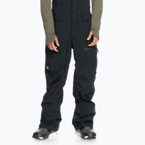 Quiksilver Utility Bib pánské snowboardové kalhoty černé EQYTP03153