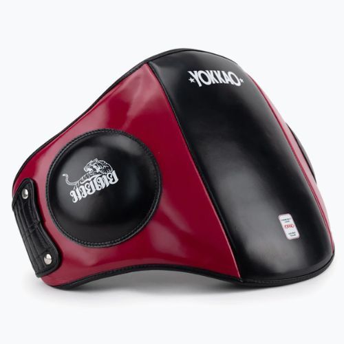 YOKKAO nárazový tréninkový břišní pás černý/červený BYPL-18