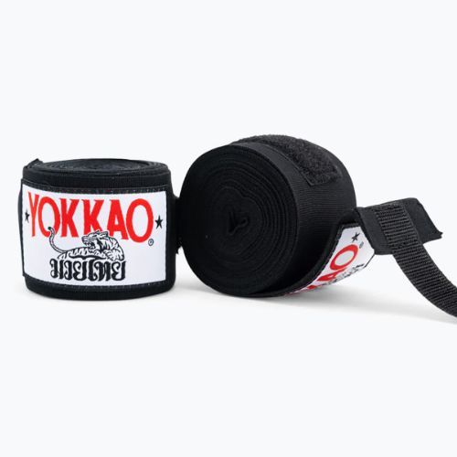 YOKKAO Prémiové boxerské bandáže černé HW-2-1