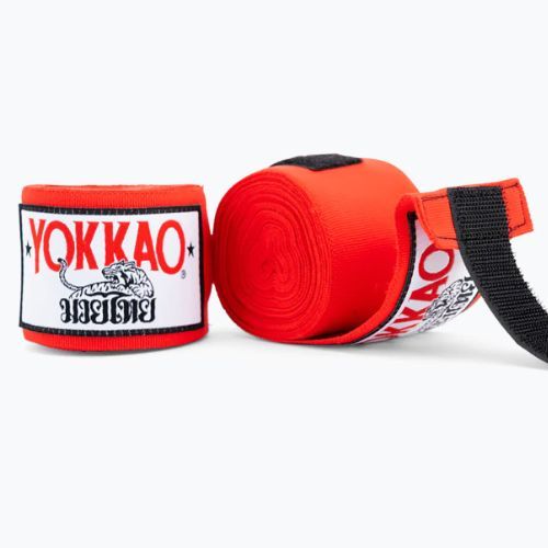YOKKAO Prémiové boxerské bandáže červené HW-2-2