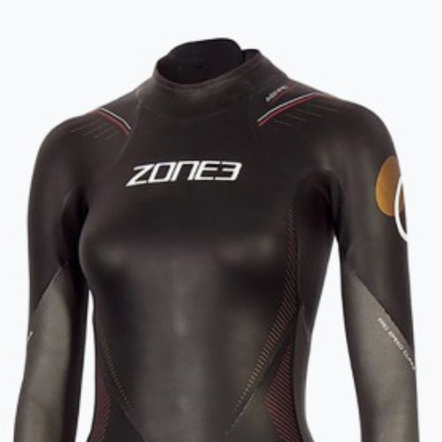 Dámský triatlonový neopren ZONE3 Thermal Aspire black/grey/gold/red