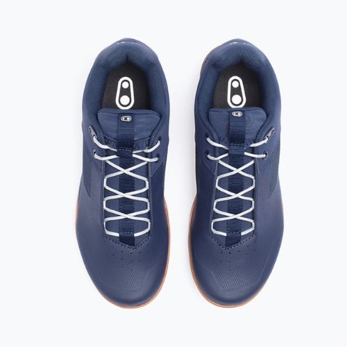 Pánská cyklistická obuv na platformě Crankbrothers Stamp Lace navy blue and brown CR-STL04281A105