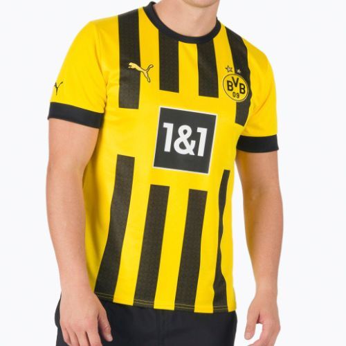 Pánský fotbalový dres Puma Bvb Home Jersey Replica Sponsor yellow and black 765883