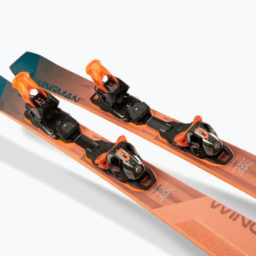 Elan Wingman 82 CTI Fusion + EMX 12 oranžovo-modré sjezdové lyže ABBHBT21