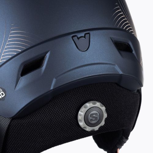 Dámská lyžařská helma Salomon Icon LT Visor Photo Sigma S1-S3 navy blue L41529800