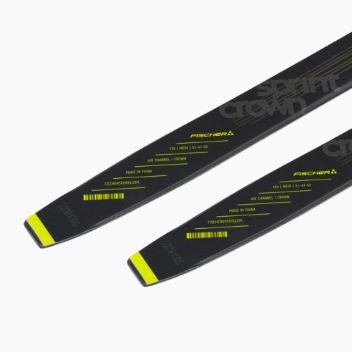 Dětské běžecké lyže Fischer Sprint Crown + Tour Step-In černožluté NP63019V