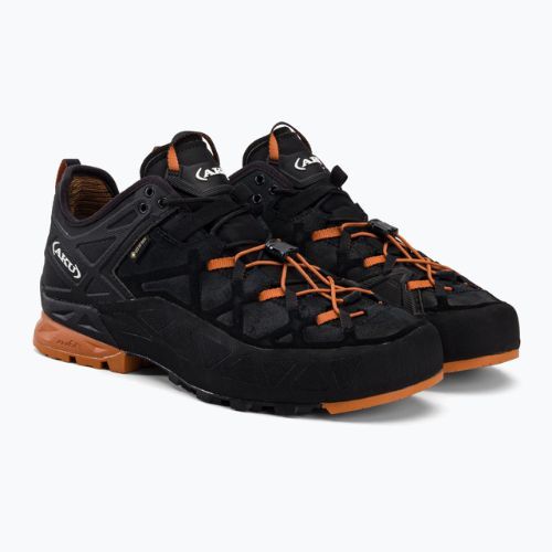 Pánské přístupové boty AKU Rock Dfs GTX černo-oranžový 722-108-7